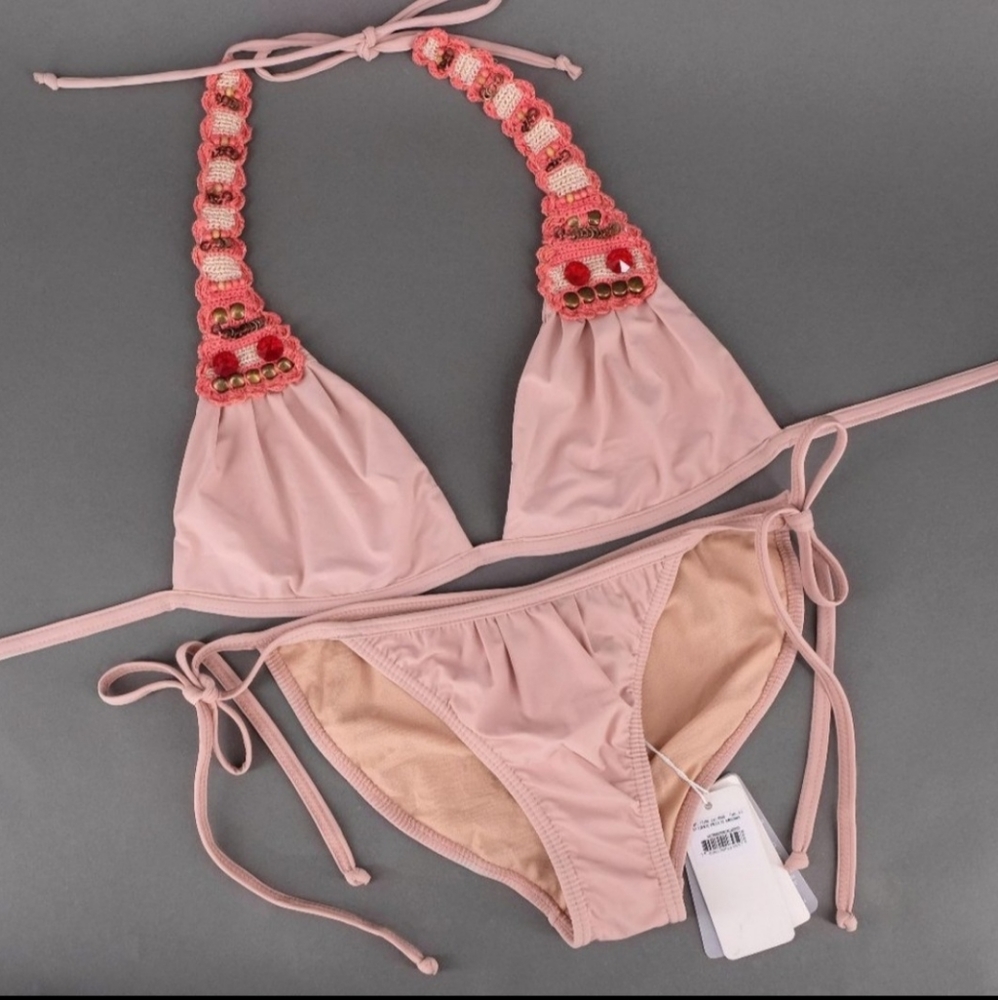 Rosa Cha Couture Boho Embroidered Bikini